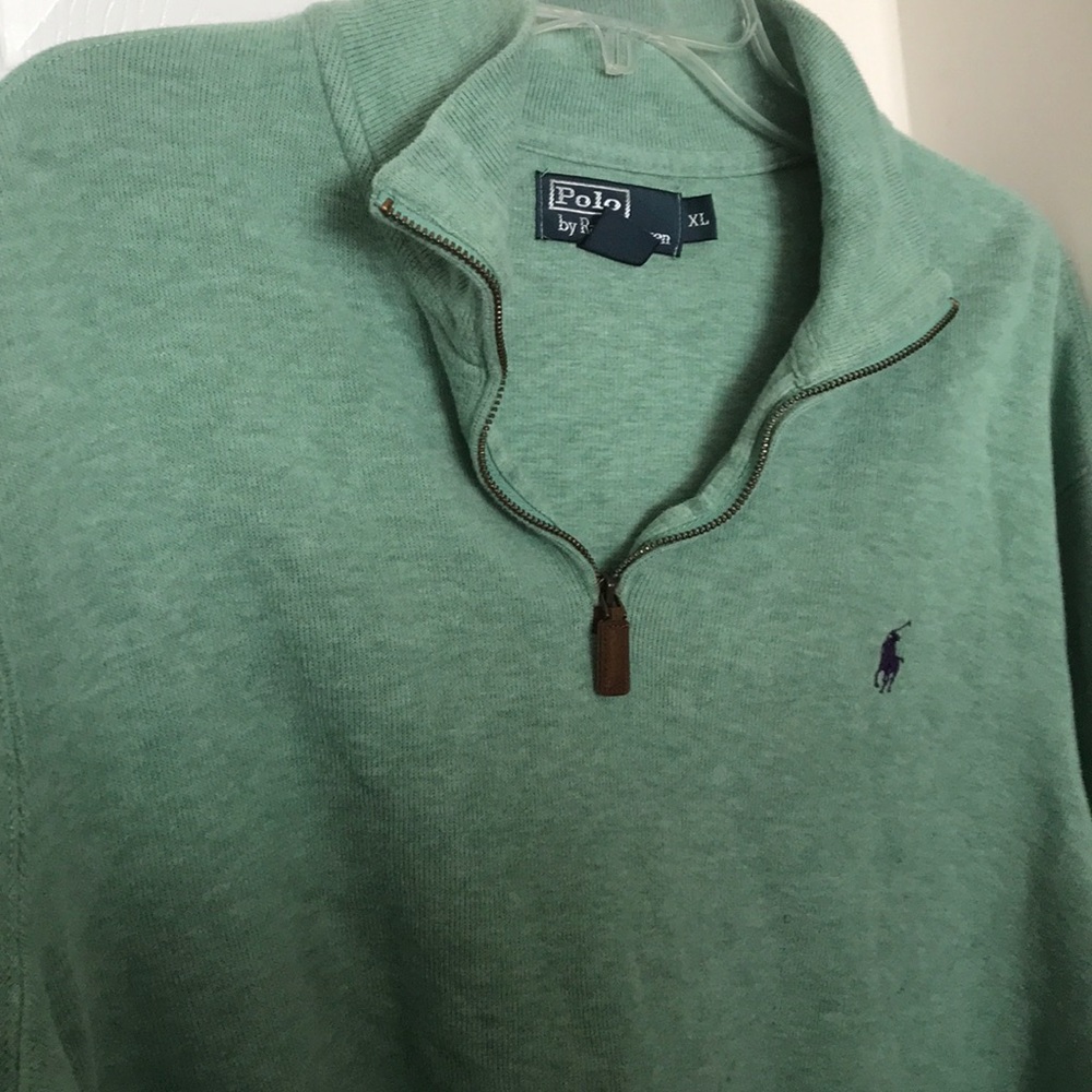 Dark Green barley worn Ralph Lauren Polo sweater